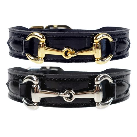 gucci leather dog collars